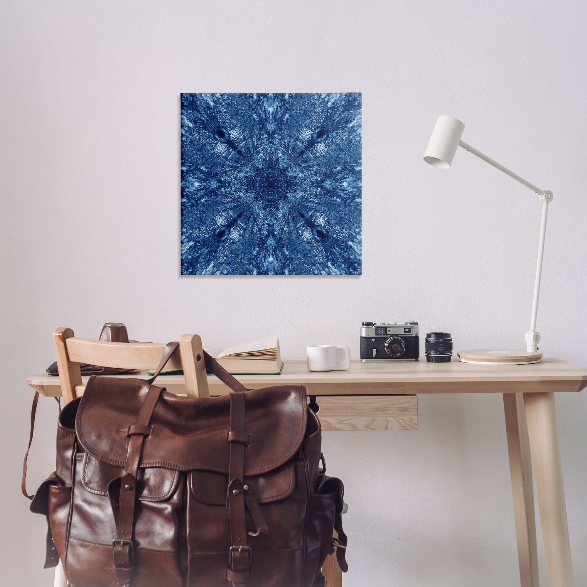Stupell Industries Centric Symmetry Pattern Abstract Painting Wrapped Canvas Art Print Wall Art, 30 x 30