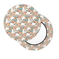 thumbnail image 7 of Uemuo Cute Rabbit Floral Pattern Round Bar Stool Seat Covers Washable Stool Cushion Slipcover Elastic Bar Chair Covers-12 inch, 7 of 7
