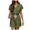 Green, variant on Xixinqiwan Women Summer Short Rompers V Neck Button Down Short Sleeve Belted Tie Waist Jumpsuits with Pockets