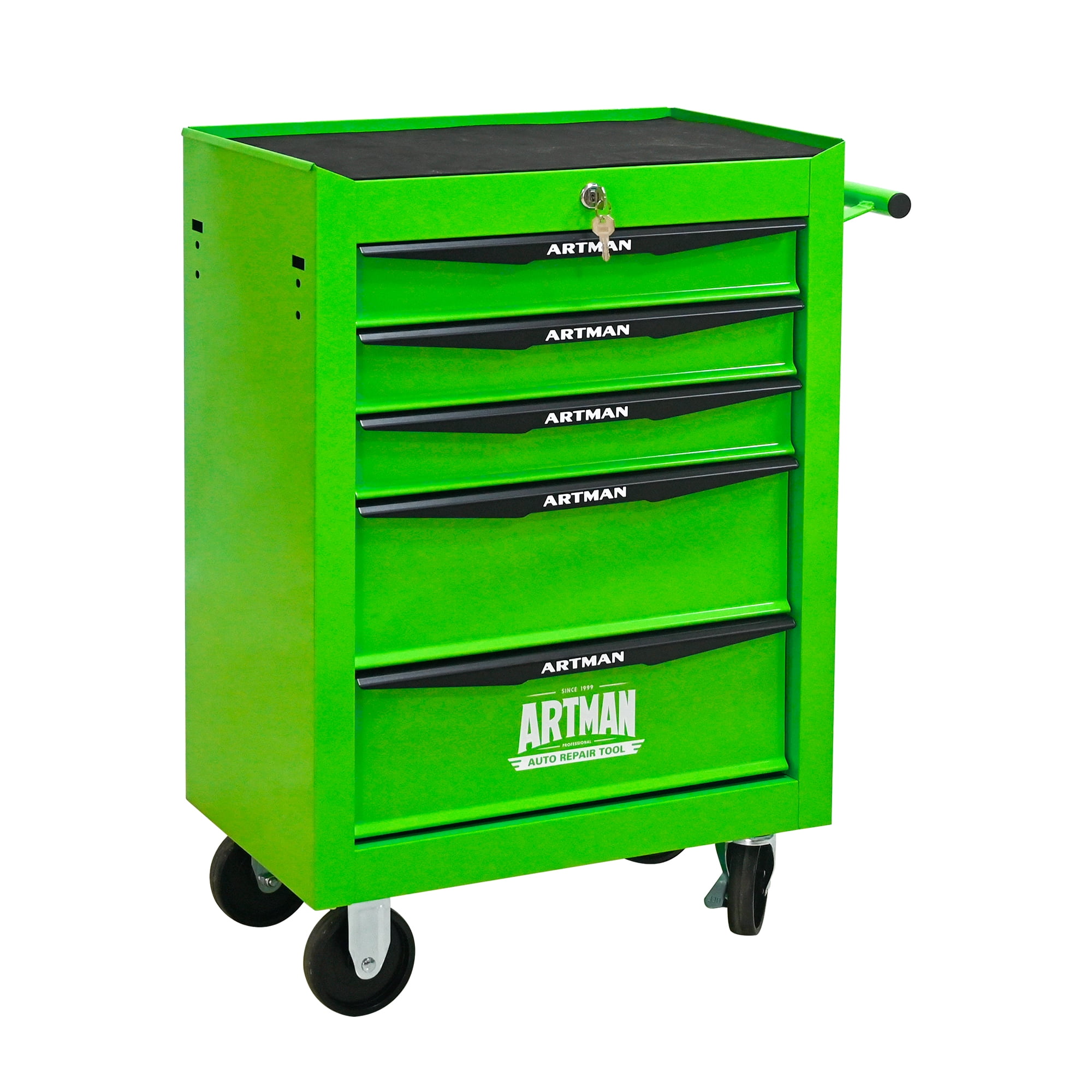 ARTMAN 20" 5-Drawer Rolling Metal Tool Chest ,Heavy Duty Industrial Service Cart Storage Organizer with Locking System for Garage Workshop Warehouse