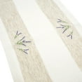 thumbnail image 4 of Saro Lifestyle Embroidered Lavender Hemstitch Table Runner, 4 of 5