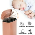 thumbnail image 4 of NiamVelo Kitchen Trash Can 13 Gallon with Soft Slow Lid Big Step Trash Can with Removable Plastic Inner Bucket Stainless Steel Garbage Can for Bathroom Kitchen and Office Trash Bin 50 Liter, Pink, 4 of 8