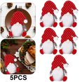 thumbnail image 1 of Soporte para Cubiertos Navidad Adorno Navideño para El Papá Noel (sombrero Puntos) 5 Uds., 1 of 5