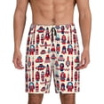thumbnail image 2 of Daiia Rocket Pattern Mens Woven Stretch Pajama Short,Short Pajama Pants-XX-Large, 2 of 9