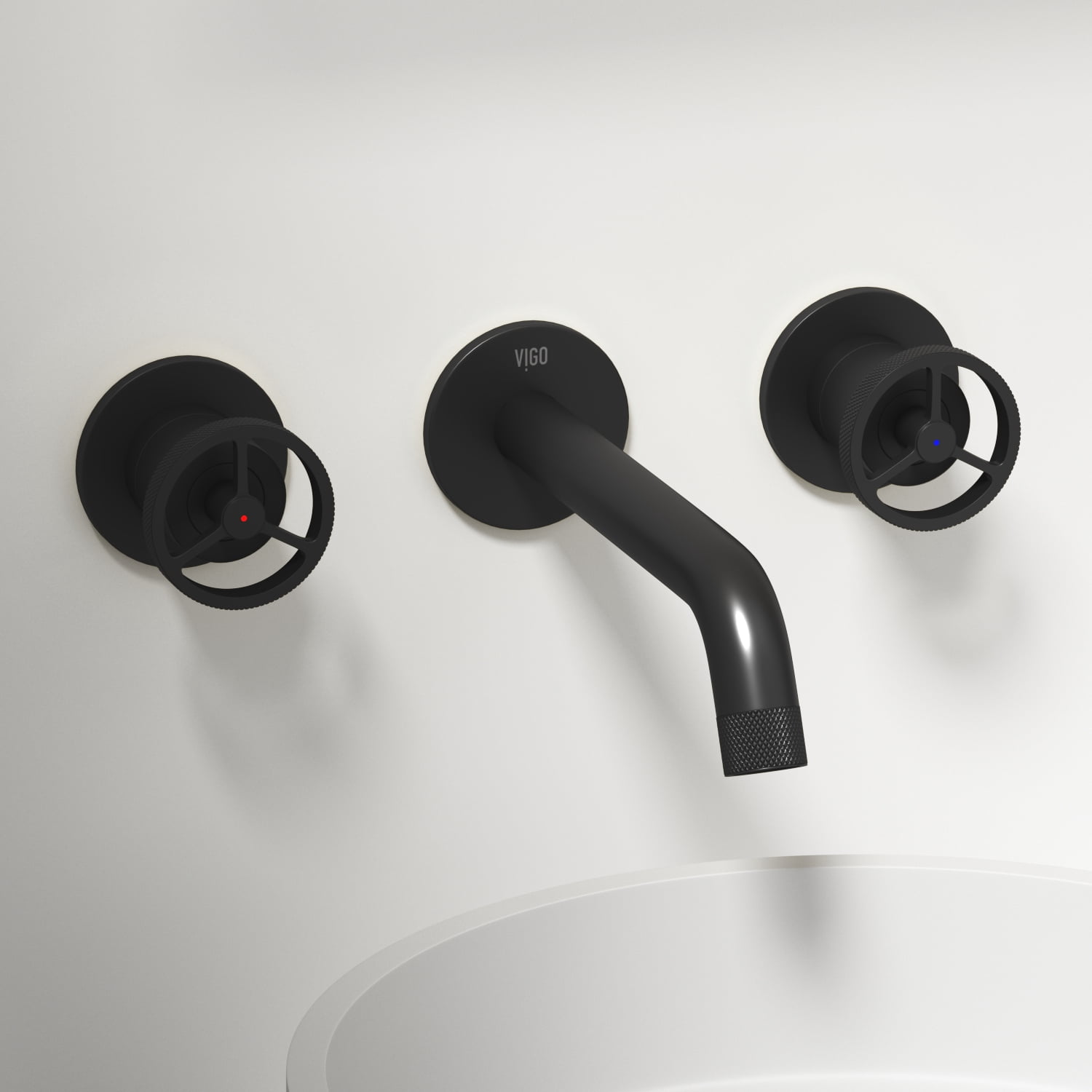 VIGO Cass Two Handle Wall Mount Bathroom Faucet - Chrome Finish, WaterSense, Easy Installation