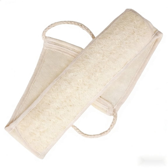 Natural Loofah Sponge Back Scrubber for Bath Shower, Exfoliating Body Scrubber for Men and Women, Deep Cleansing Shower Loofah Scrubber Bath Sponge to Invigorate Skin