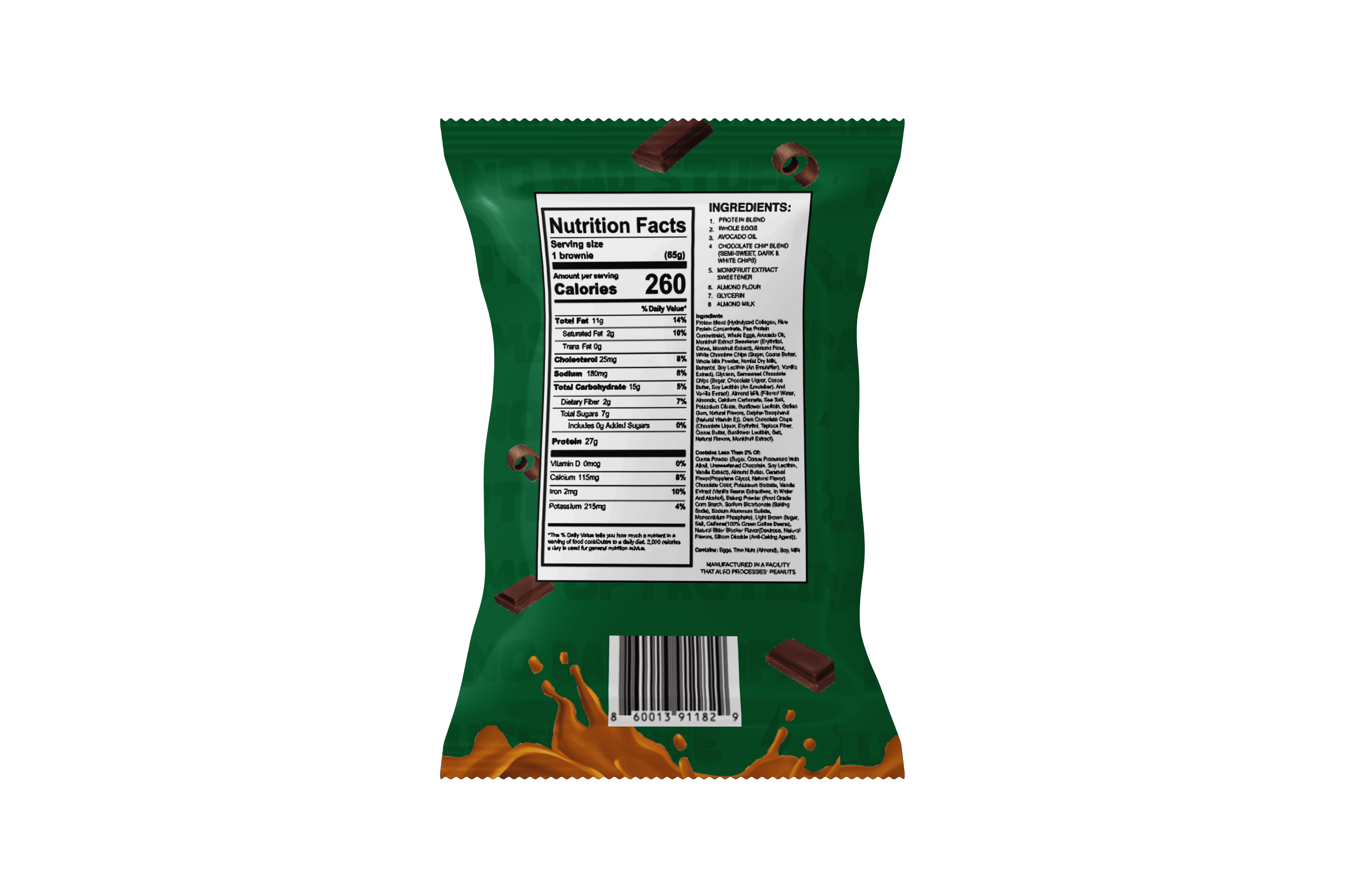 Caramel Macchiato - CAFFEINATED Protein Brownies from Munch Better