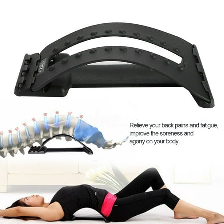 Multi-level Back Supporter Lumbar Stretcher Back Spine Massage Waist Pain Relief Relax,Correct bad postures,Lumbar Massager, Back