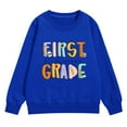 thumbnail image 4 of Mercatoo 𝐁ack to School Shirt Girls FIRST GRADE Oversized Sweatshirt First Day of School Teen Cute Pullover Tops Ho𝐨dies, 4 of 7