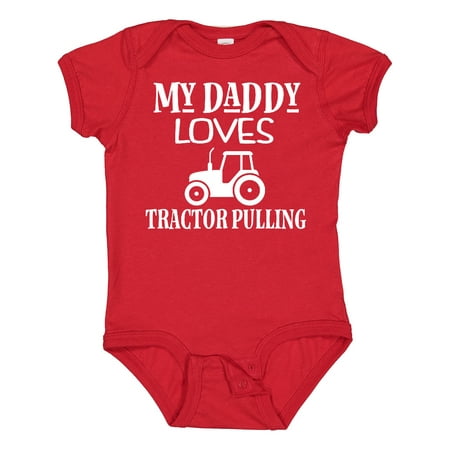 

Inktastic Tractor Pulling Dad Gift Baby Boy or Baby Girl Bodysuit