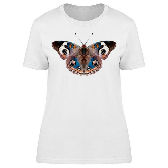 Cool Polygonal Style Butterfly T-Shirt Women -Image by Shutterstock, Female Medium