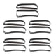 thumbnail image 2 of Paquete de 5 correas de de silicona antideslizantes para mujer Reemplazo del soporte de la correa del hombro Negro Salvador Correas de sostén de repuesto, 2 of 8