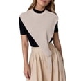 thumbnail image 1 of WEIYLL Fall Tops for Women Solid Color Triangular Shawl Small Layered Beige Ladies Fall Blouses ,One Size, 1 of 4