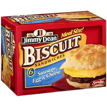Hillshire Brands Jimmy Dean Biscuit Sandwiches, 6 ea