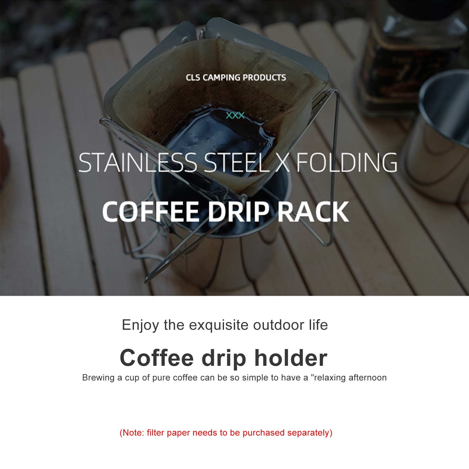 Foldable Pour Over Coffee Maker Cone FLAT PACK Portable V60 Pour Over Coffee  Dripper Camping Coffee Brewer Outdoor Gear Camping RAZGAR 