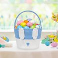 thumbnail image 1 of Ovzne Easter Bunny Cotton Rope Handwoven Storage Basket With Handle On Clearance, 1 of 6