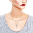 thumbnail image 2 of Seahorse Pendant Necklace Pink Rhinestone Crystal Rhodium Plated 17 Inch Snake Chain J0237-PK, 2 of 3
