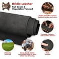 thumbnail image 6 of European Leather Works 12-14 oz4.8-5.6 mm Bridle Veg Tan Leather Pieces Cowhide Black 2PCS 2.5-4 SQ FT Tooling Thick Leather Material Sheets Belts, Holster, Saddle, Scraps, Shapes, Crafting, 6 of 12