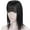 #01 Jet Black, variant on Benehair Clip In Remy Human Hair Extensions Silk Base Topper Hairpiece With Bangs Toupee Wig for Women Hair Loss Highlight Blonde