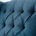 thumbnail image 5 of 27" Wide Manual Wingback Recliner Chair, Vintage Accent Chair, Recliner Chair with Nailhead Trim and Birch Legs, Tufted Single Sofa Chair, for Home, Living Room, Office, Bedroom, Blue, 5 of 7