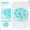 Blue, variant on Pill Organizer, Yellow 7 Compartment Round Weekly Portable 1 Piece, Lightweight Travel Daily Medication Dispenser for Vitamins Supplements Pills Home and Outdoor Use