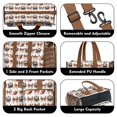 thumbnail image 3 of Teacher Tote Bag,Football Helmets with Bows Pattern Teacher Utility Tote Bag,Large Work Tote Bags for Women with Multiple Pockets,Top Zipper Closure,13.8x10.6x6.7 Inch, 3 of 5