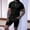 Black, variant on Athletic Shirts for Men Oversized Tshirts for Men Casual Shirt Men Cotton Men Basic T Shirt Heavyweight Shirt for Men Black L