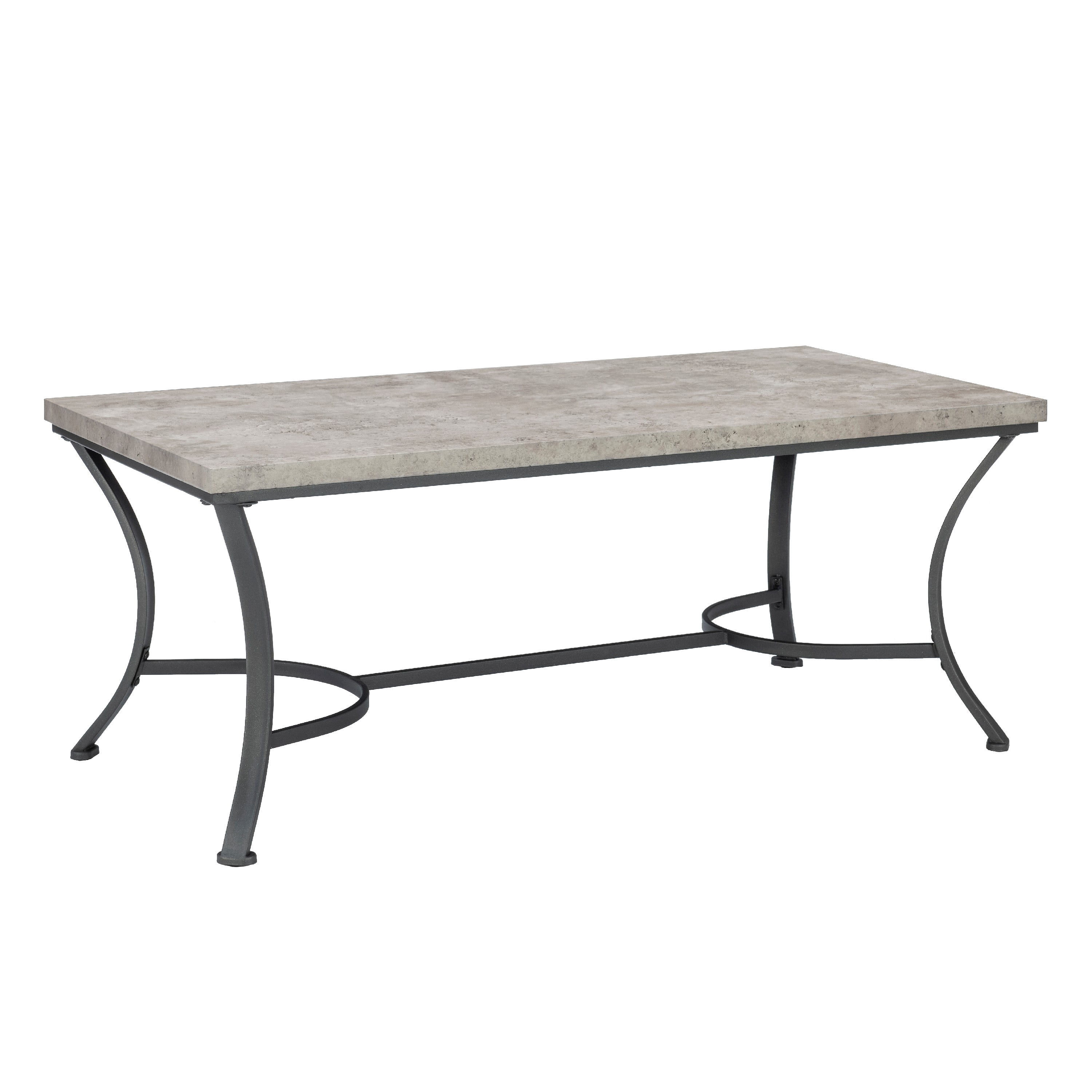 Powell Kimber 3-Piece Metal Occasional Table Set, Coal