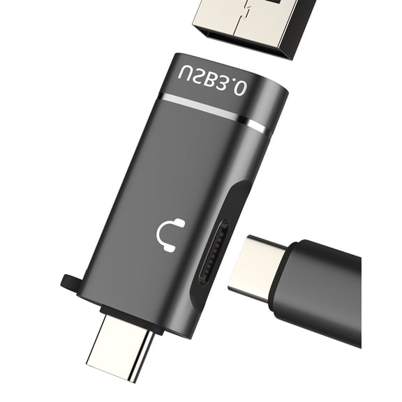 USB C Splitter for iPhone 16 15 Pro Max (2in1) Headphone OTG Adapter Cable for Apple Male Car Cord Macbook Air Accessorie Thunderbolt Adaptor Dongle USB-a 3.0 Female Plug Converter Dual Connector