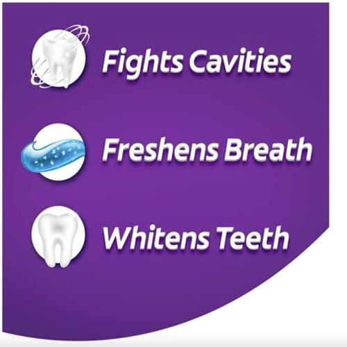 Colgate Max Fresh Knockout With Whitening Toothpaste With Mini Breath Strips, Mint Toothpaste For Bad Breath, 6.3 Oz Tube, 3 Pack.