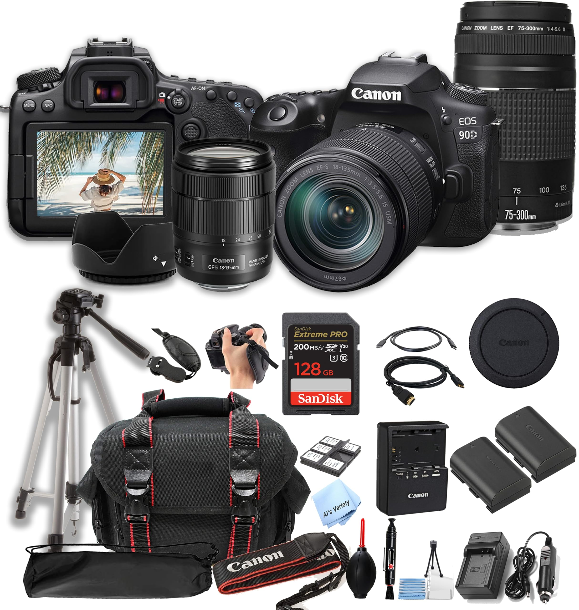 Canon EOS 5D Mark Ⅳ + EF 50mm f/1.8 II EOS 5D Mark IV DSLR Camera + Canon EF 50mm f/1.8 STM Lens Bundle +