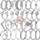 thumbnail image 2 of Auténtico 100% Plata de Ley 925 corona corazón flor ala circonita transparente brillante CZ Pantaro anillos para mujer joyería aniversario, 2 of 5