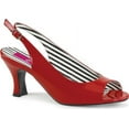 thumbnail image 2 of 3" Kitten Heel Slingback Open Toe Pump - Red Pat, 9, 2 of 2