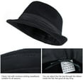 thumbnail image 7 of Kids-Boys Classic Panama-Fedora-Hat Trilby Manhattan-Structured Jazz Wool Cap 4-8Yrs, 7 of 7