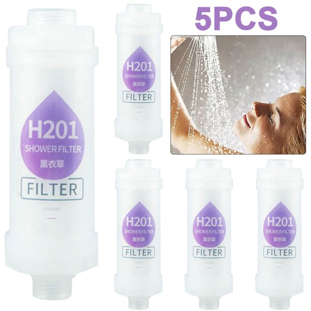 Filtro Ducha Con Fragancia Purificación Eliminación Cloro Suministros Baño (lavanda) 5 Uds.