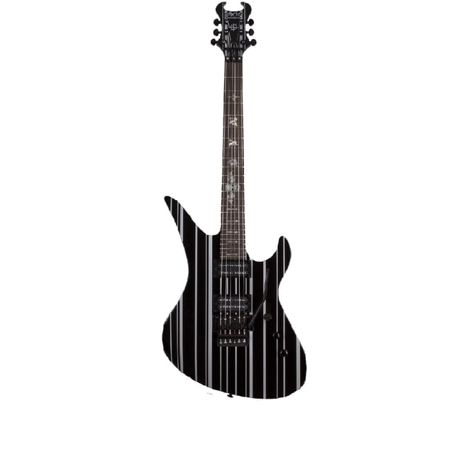 Guitarra Eléctrica Schecter Synyster Standard Black With Silver Schecter Synyster Standard
