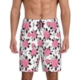 thumbnail image 1 of Fotbe Rose Flowers Pantalones Cortos de Pijama para Hombre, Ropa de Dormir, Pantalones de Pijama Cortos para Hombre-3X-Large, 1 of 6