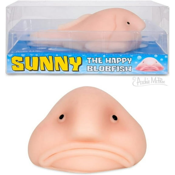 Accoutrements Sunny the Bolbfish for Kids Novelty and Gag Toys, Multicolor, 4 in