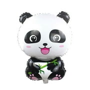 TINKSKY 10pcs Panda Foil Balloon Creative Animal Decor Balloon for Festival Party Birthday (Black)