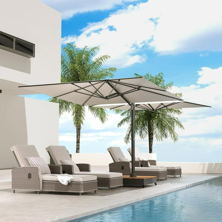 grand patio offset patio umbrella cover Deluxe for 9 to 12 FT Umbrella with Curved Cantilever and Straight Pole, Waterproof Cantilever Umbrella Cover with Zipper, Weather-resistant, Beige : Patio, Lawn Garden Winds RipLock 500 Canopy with Ultra Stitch and Dura Pockets Grand Patio Deluxe Patio Umbrella