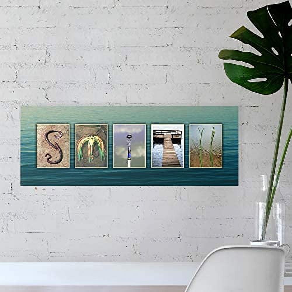 Tackle Fishing Name Art - Personalized