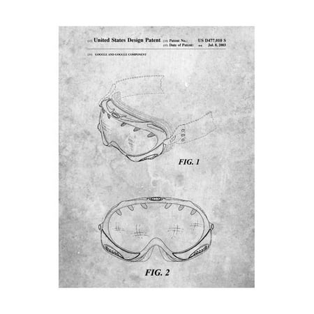 - Ski Goggles Patent Print Wall Art By Cole Borders