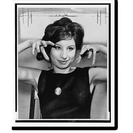 Historic Print, [Barbra Streisand, half-length portrait, facing front].World Telegram & Sun photo by Al Ravenna., 16" x 20"