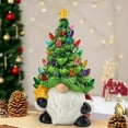 thumbnail image 4 of Christmas Decorations - 9.45" Lighted Up Ceramic Christmas Tree with 46 Multicolored Lights - Mini Pre-lit Hand-Painted Xmas Tree Decor for Home Indoor, 4 of 6