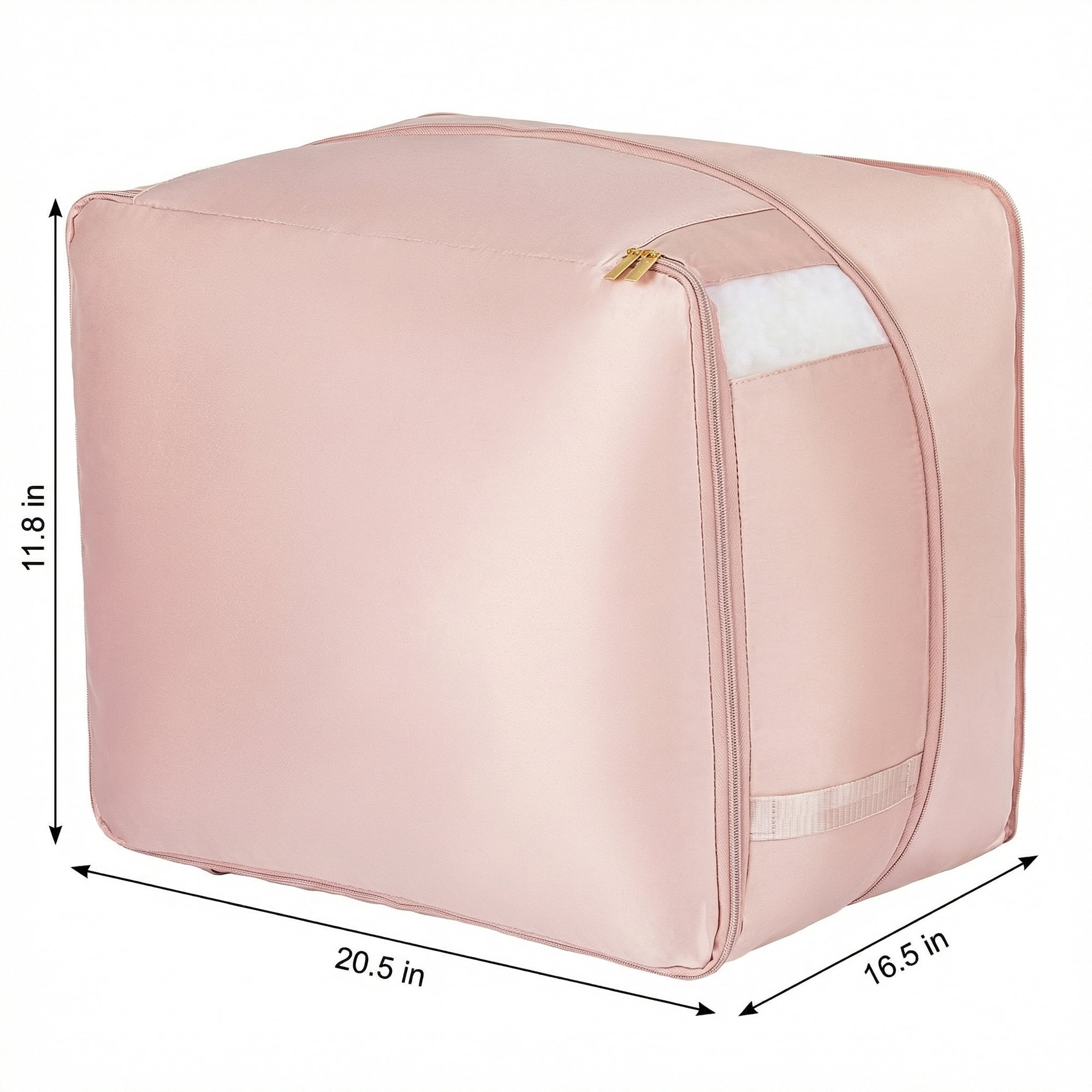 Unique Bargains Storage Bag for Organizing Closet with Handles Pink 20.5"x16.5"x11.8"