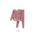 thumbnail image 2 of sweethay Conjunto de ropa interior térmica para mujer, calzoncillos largos cómodos para clima frío y cálido, ropa interior de cuello de Color Ropa interior Morado 2XL sweethay AP013725-07, 2 of 6