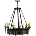 thumbnail image 5 of Meyda Tiffany 112388 Costello 10 Light 35" Wide Taper Candle Style Chandelier - Wrought, 5 of 5