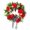 18 Inch, variant on Wreath for Front Door Winter Wreath Christmas Wreath Red Geranium Wreath 18 Inch Handmade Wreath Farmhouse Rustic Decor Wreath