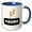 Blue/White, variant on 3drose, Image of a Lightning with Text of Young, 11oz Two-tone Green Mug