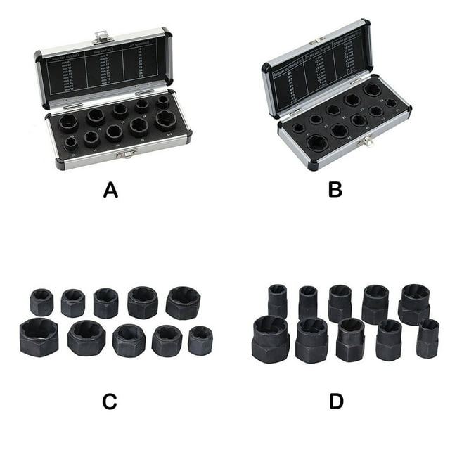 10X Screw Remover Nut Removal Ball Puller Solidness Firmness Convenient Pulling Tool Hardness Industrial Supplies Socket Extractor High/Case